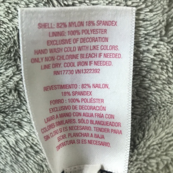 Black bikini swimsuit top, string tie on top and gold clip on the back. - Picture 7 of 7